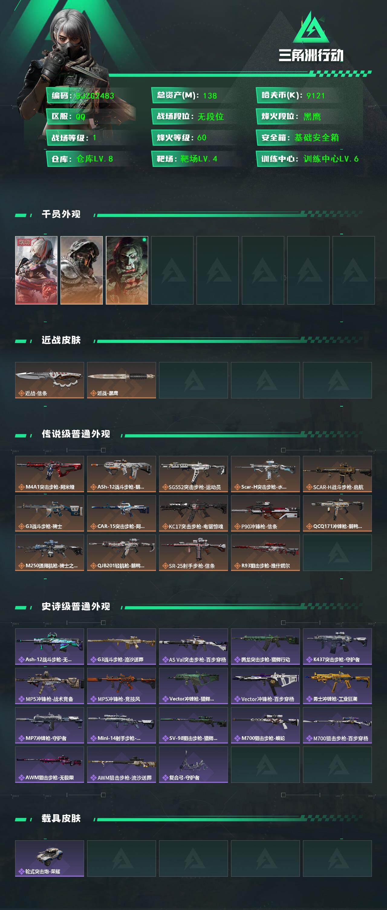 SJZEY384207三角洲行动账号详情图2