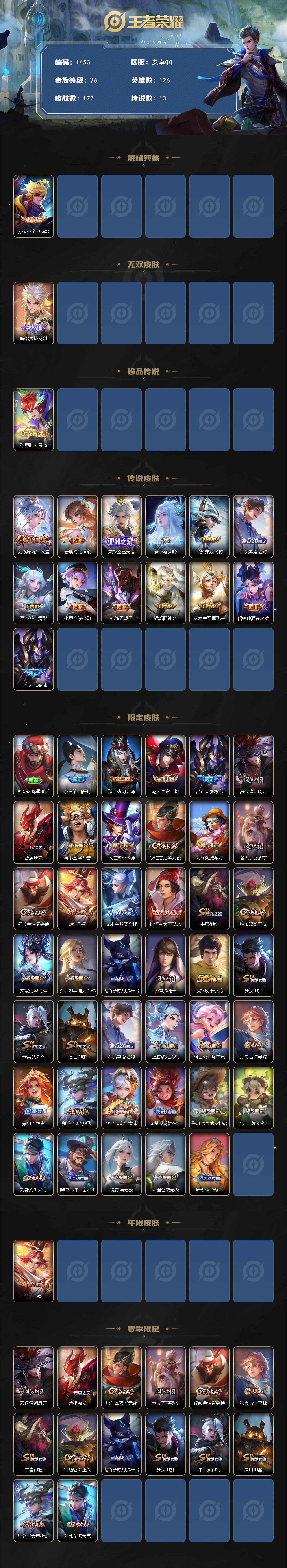 WZCMW3432986王者荣耀账号详情图2