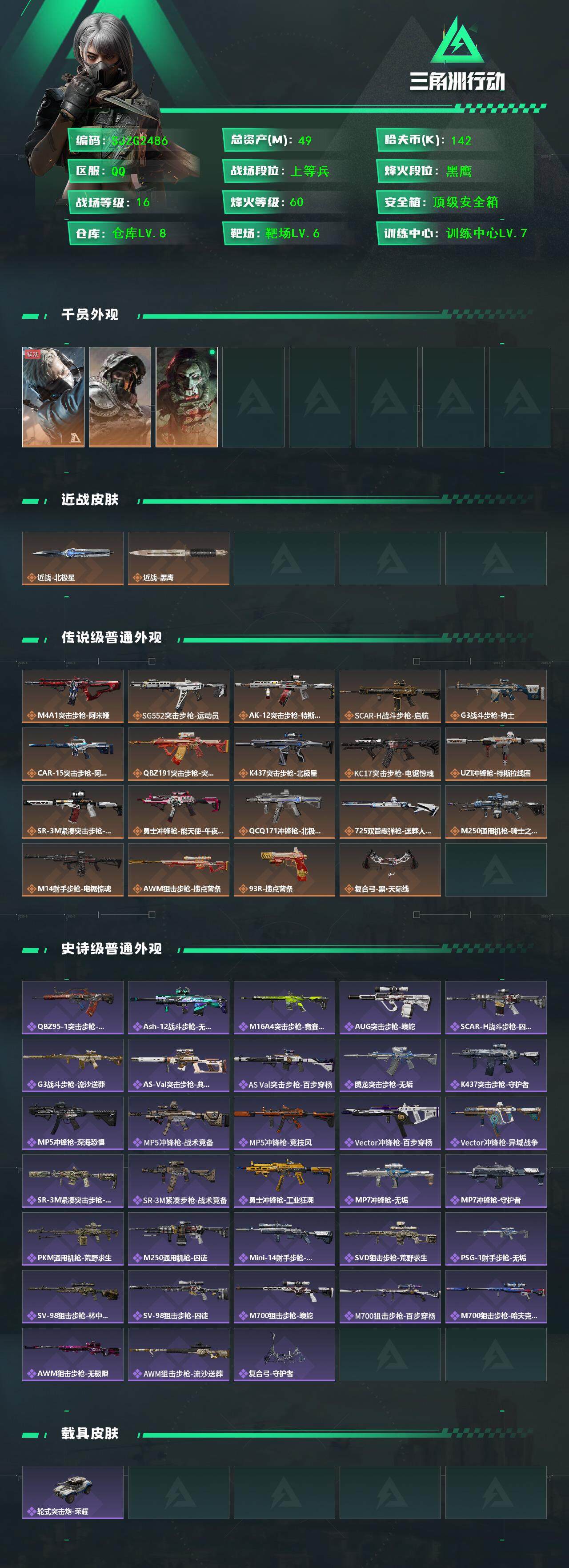 SJZQM384325三角洲行动账号详情图3 SJZQM384325三角洲行动账号详情图3