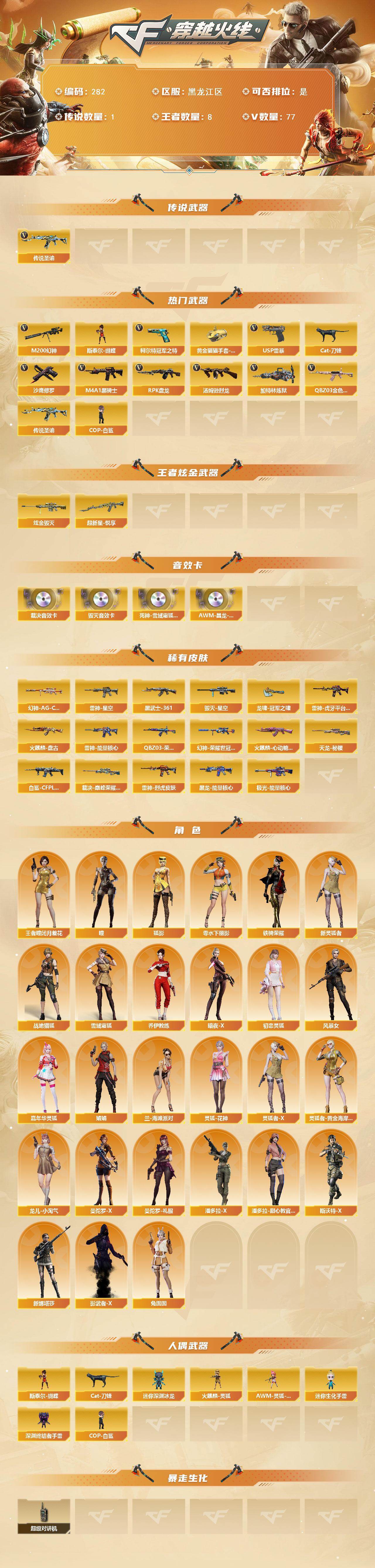 CFCMW422122穿越火线账号详情图2