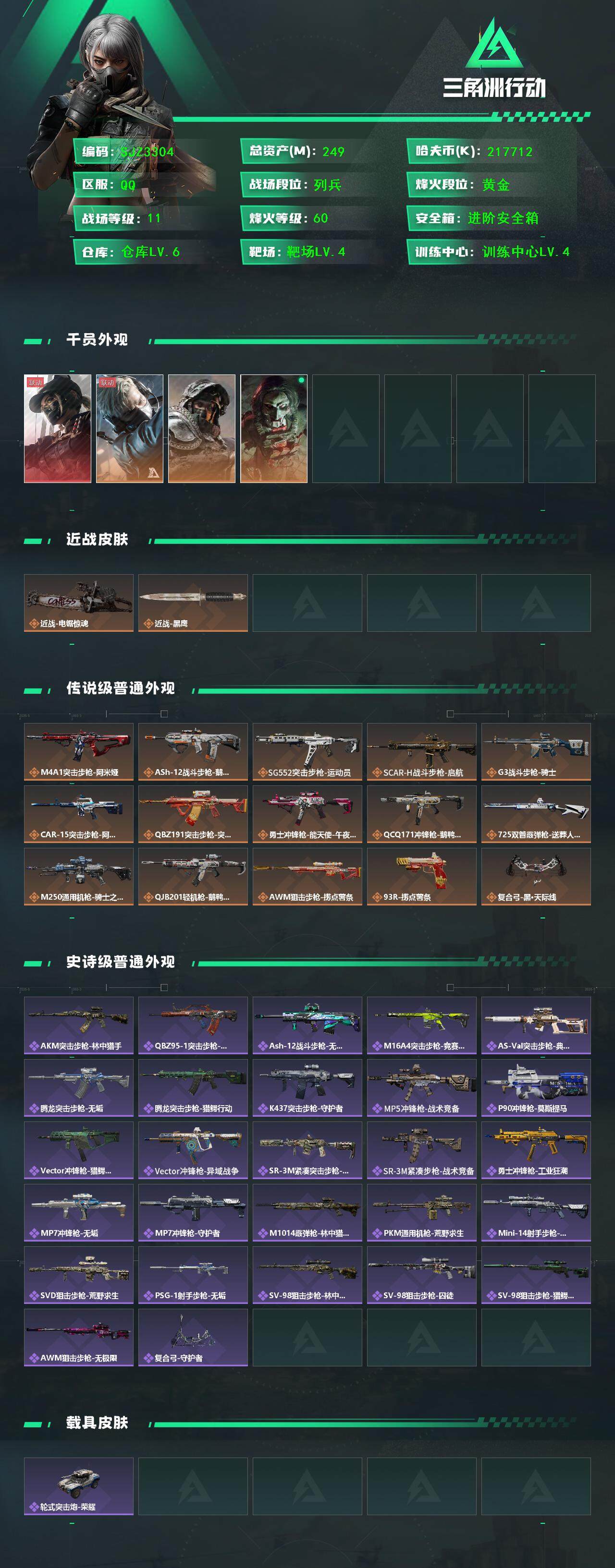 SJZCMW388336三角洲行动账号详情图2 SJZCMW388336三角洲行动账号详情图2