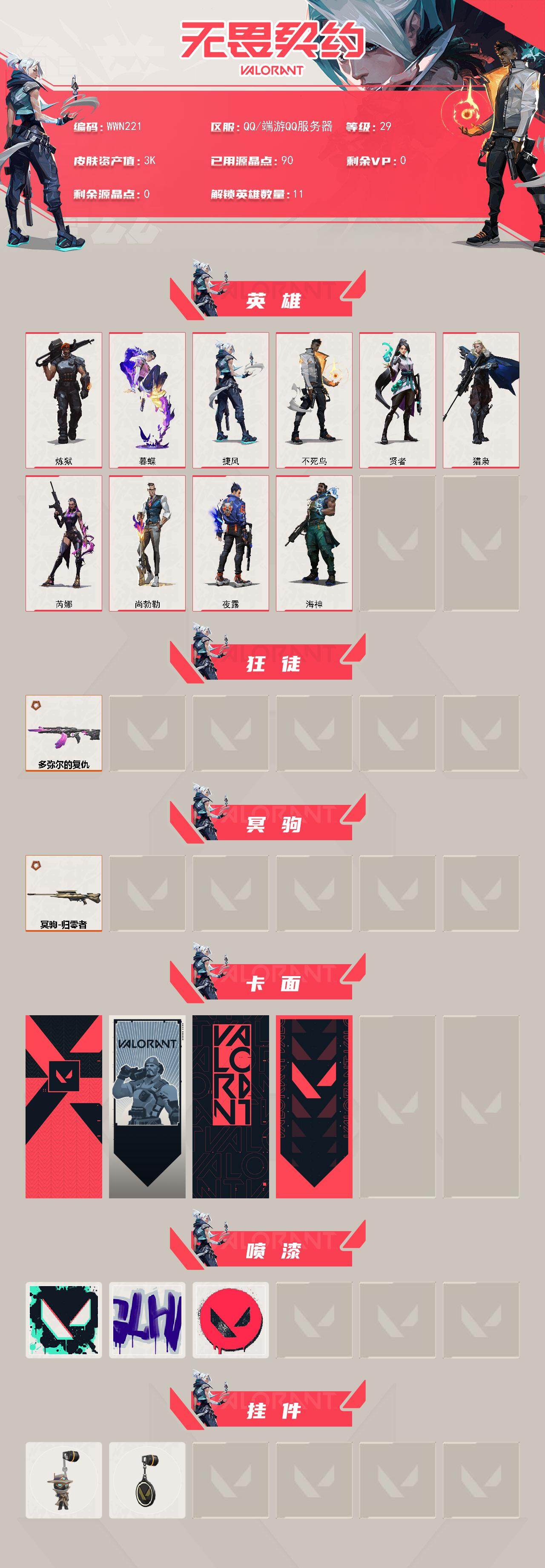 WWQEY329658无畏契约账号详情图2