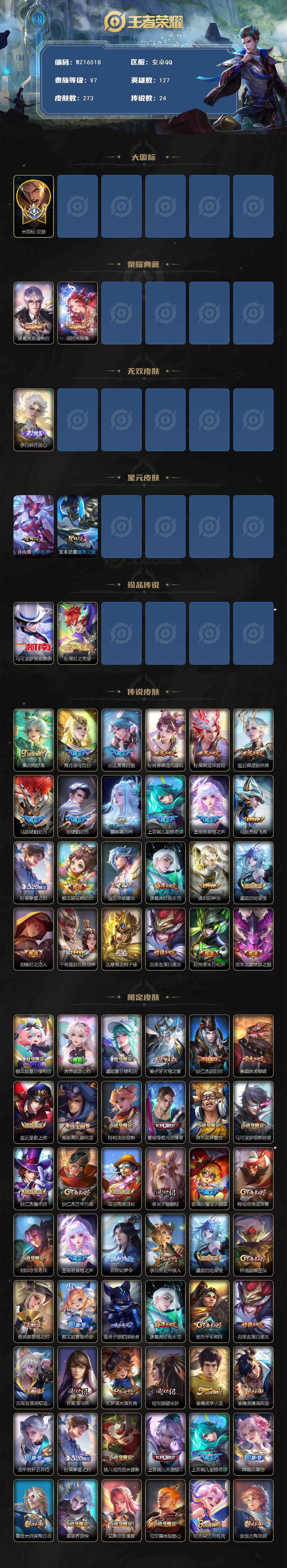 WZ03410053王者荣耀账号详情图2