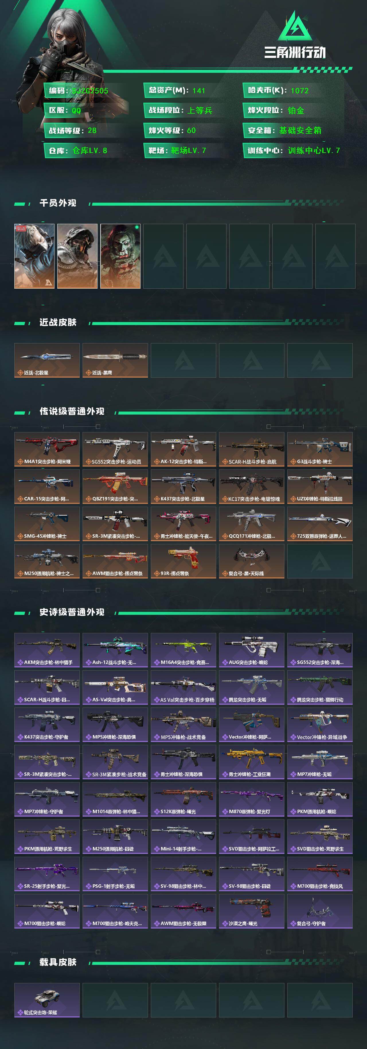 SJZEY385420三角洲行动账号详情图2