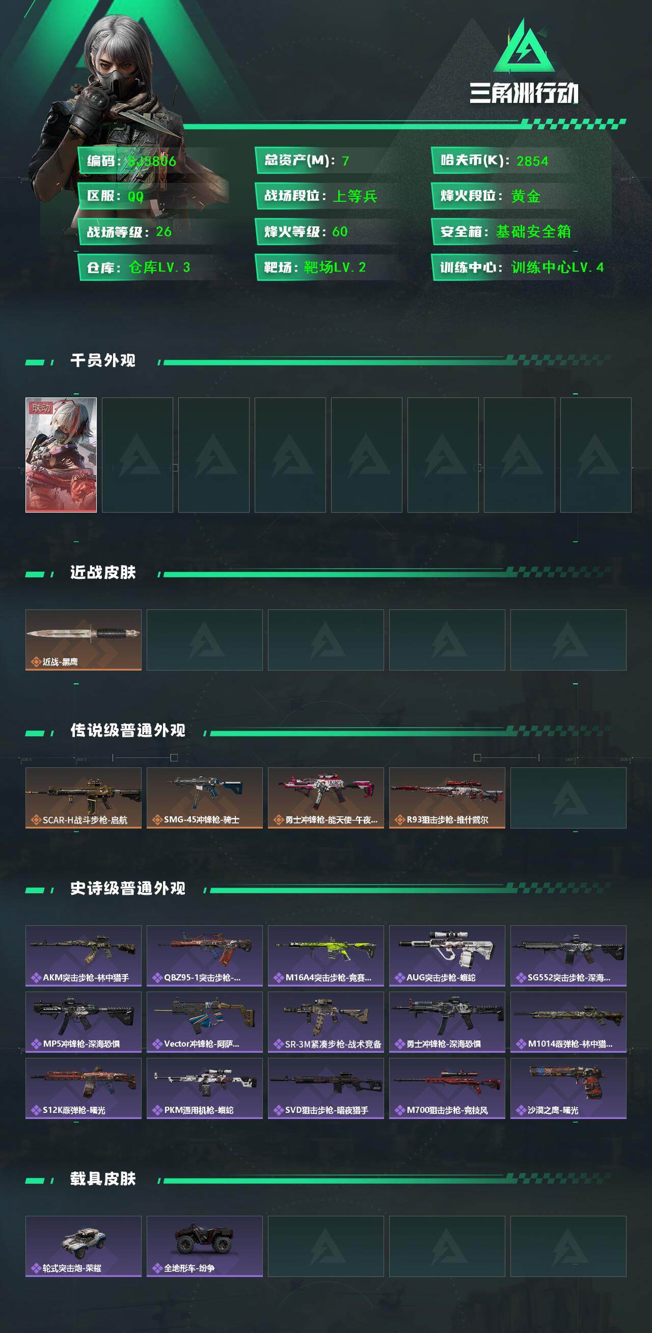 SJZQM388176三角洲行动账号详情图3 SJZQM388176三角洲行动账号详情图3