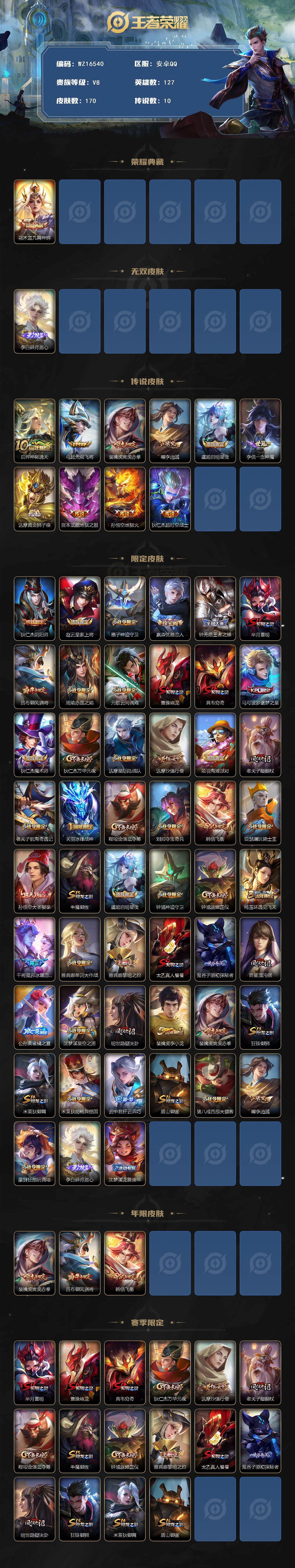 WZ03410069王者荣耀账号详情图2