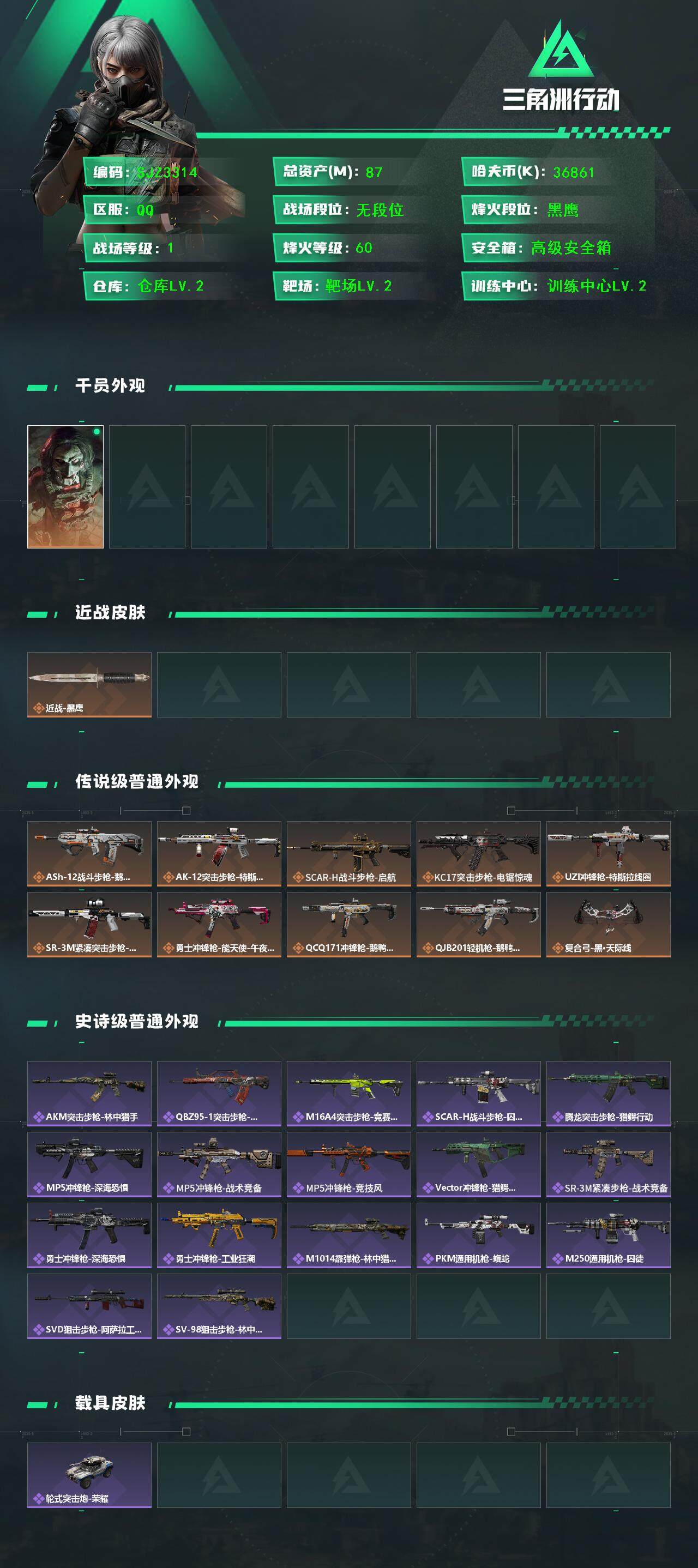 SJZEY389304三角洲行动账号详情图2