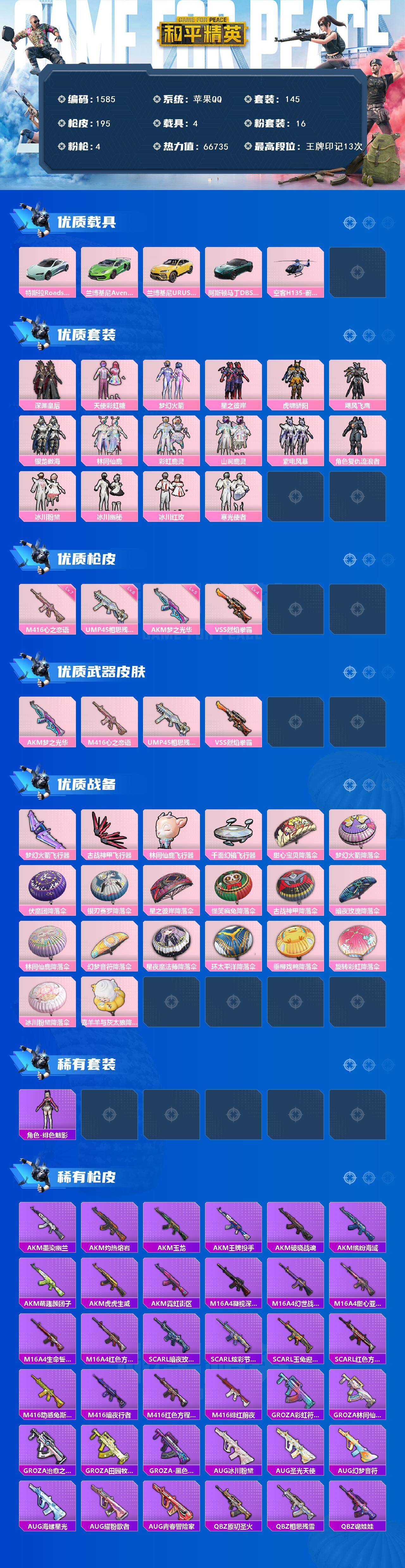 HPCMW3433384和平精英账号详情图2