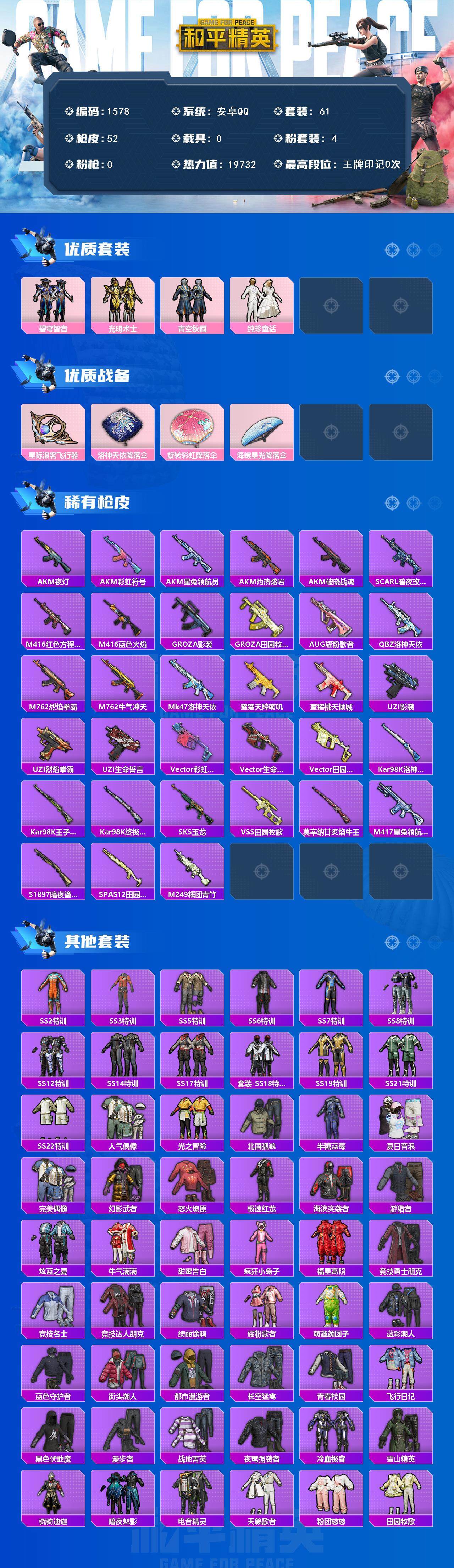 HPCMW3433395和平精英账号详情图2