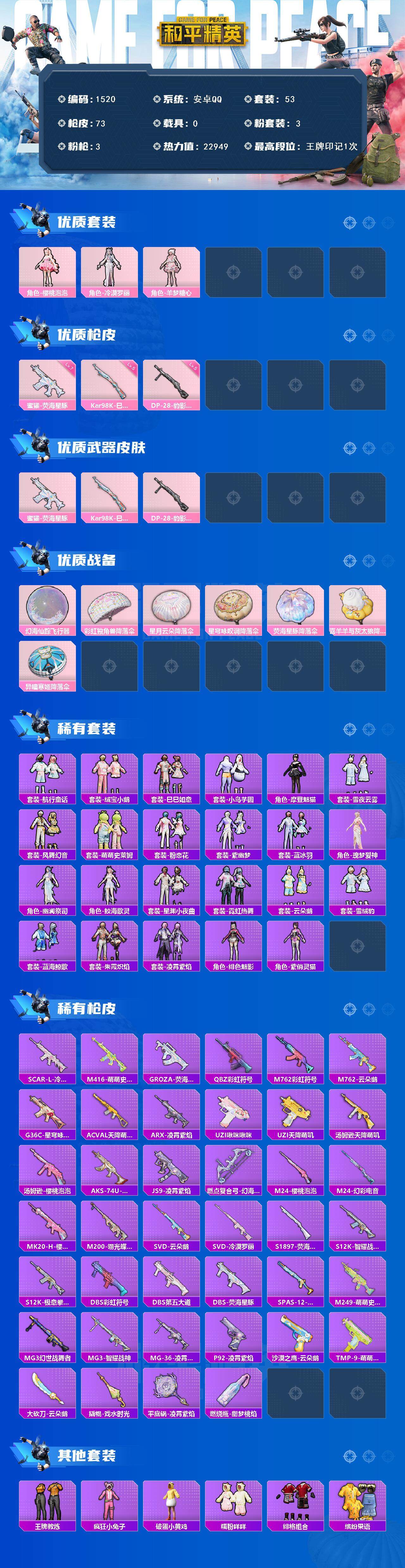 HPCMW3433521和平精英账号详情图4 HPCMW3433521和平精英账号详情图4