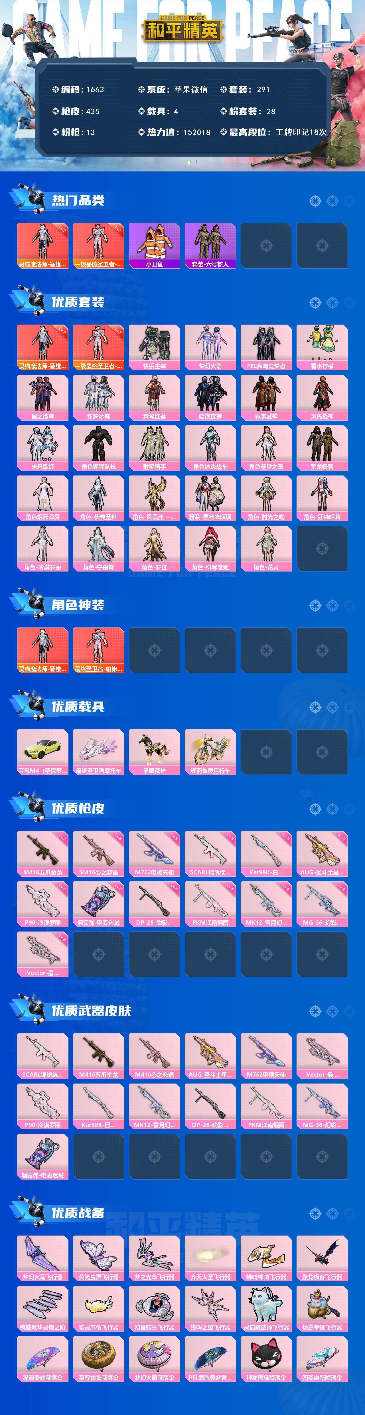 HPCMW3433528和平精英账号详情图2