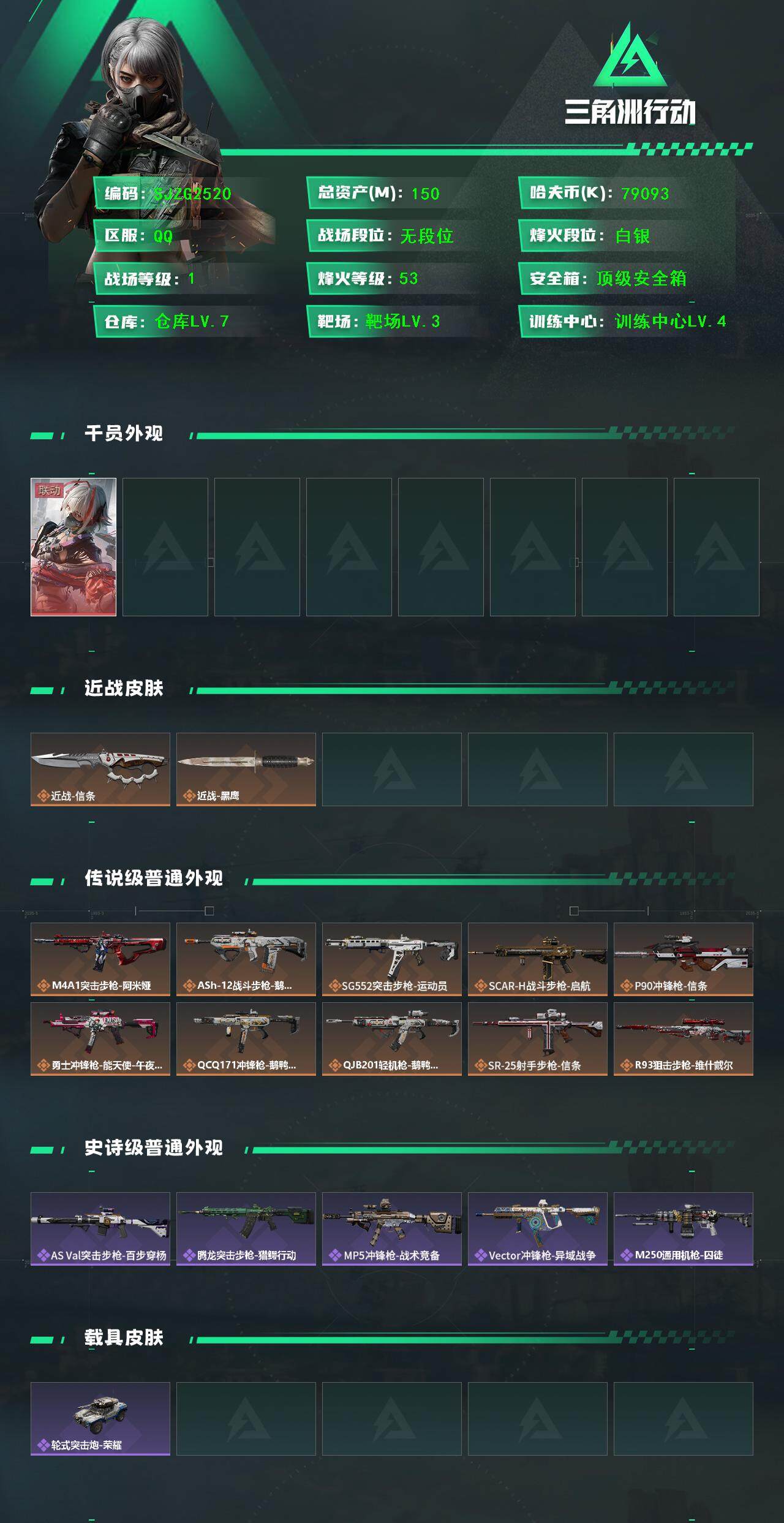 SJZEY389068三角洲行动账号详情图2