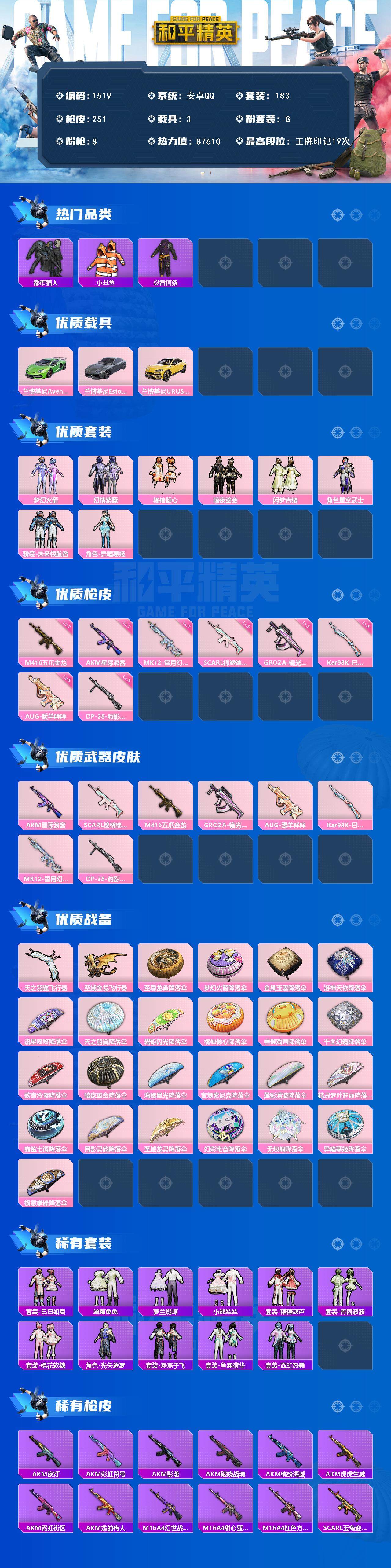 HPCMW3433655和平精英账号详情图2