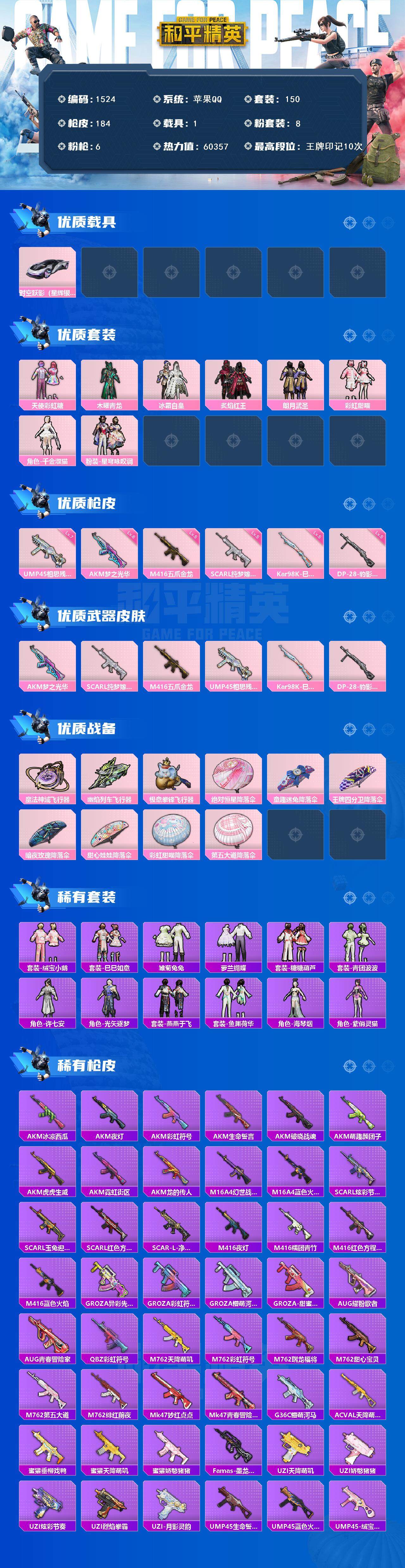 HPCMW3433656和平精英账号详情图2