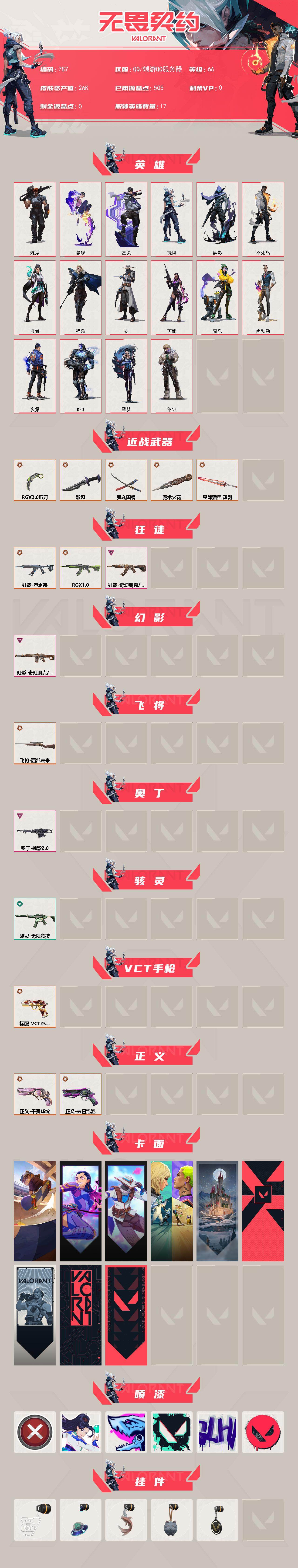 WWQXL329860无畏契约账号详情图2 WWQXL329860无畏契约账号详情图2