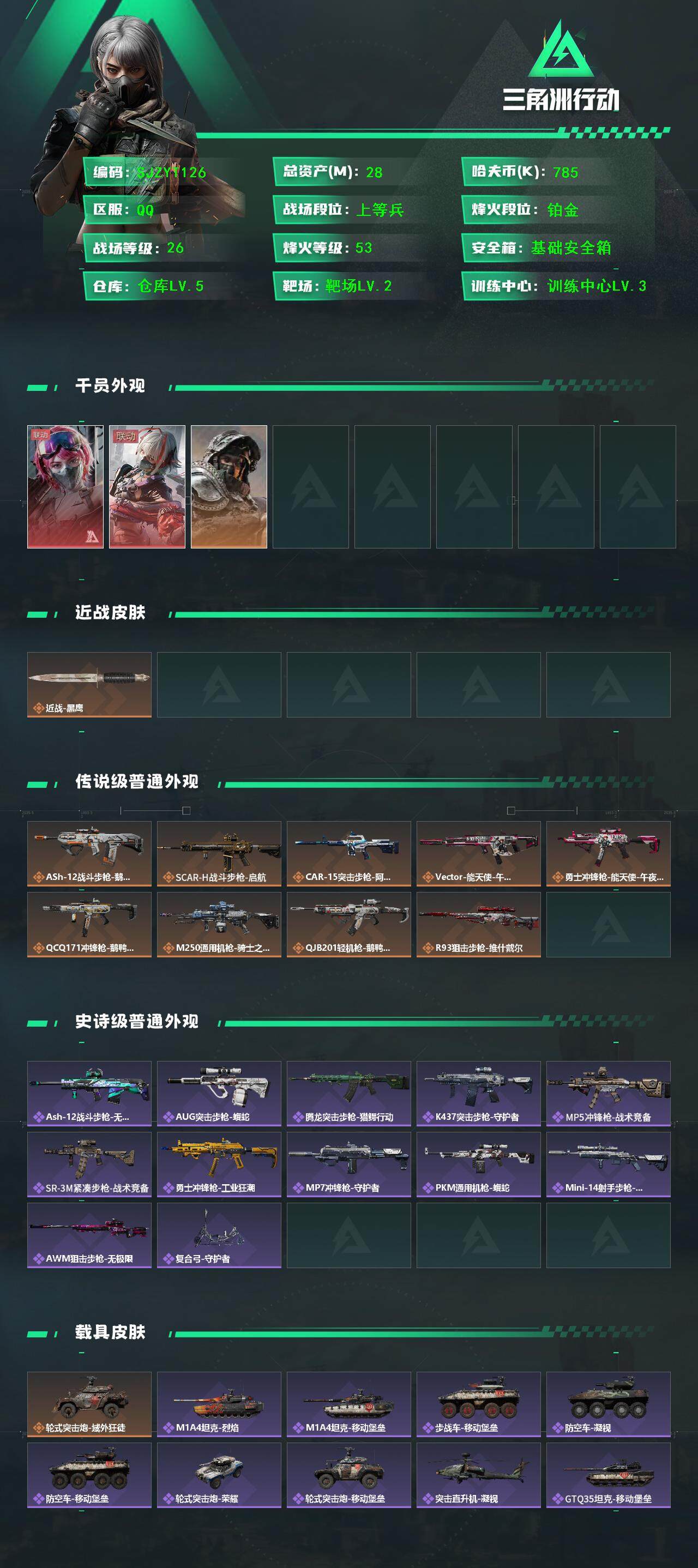 SJZQM390069三角洲行动账号详情图3