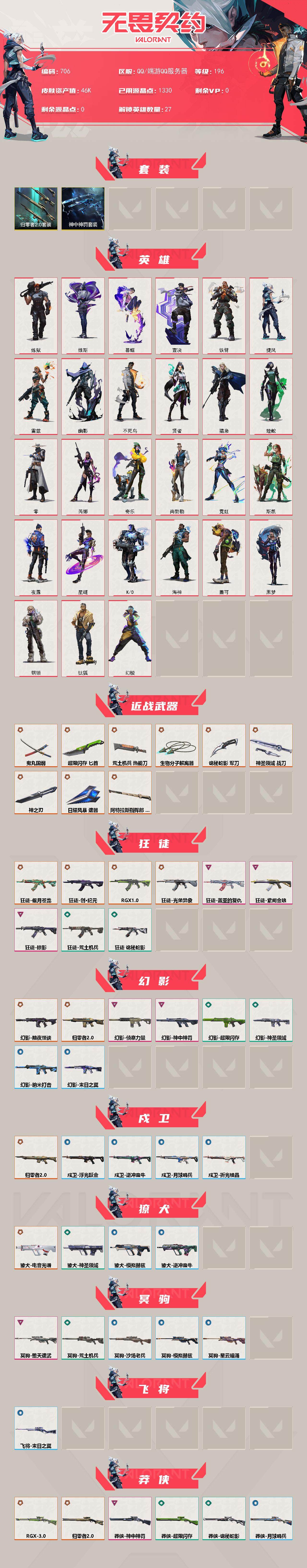 WWQXL329662无畏契约账号详情图2 WWQXL329662无畏契约账号详情图2