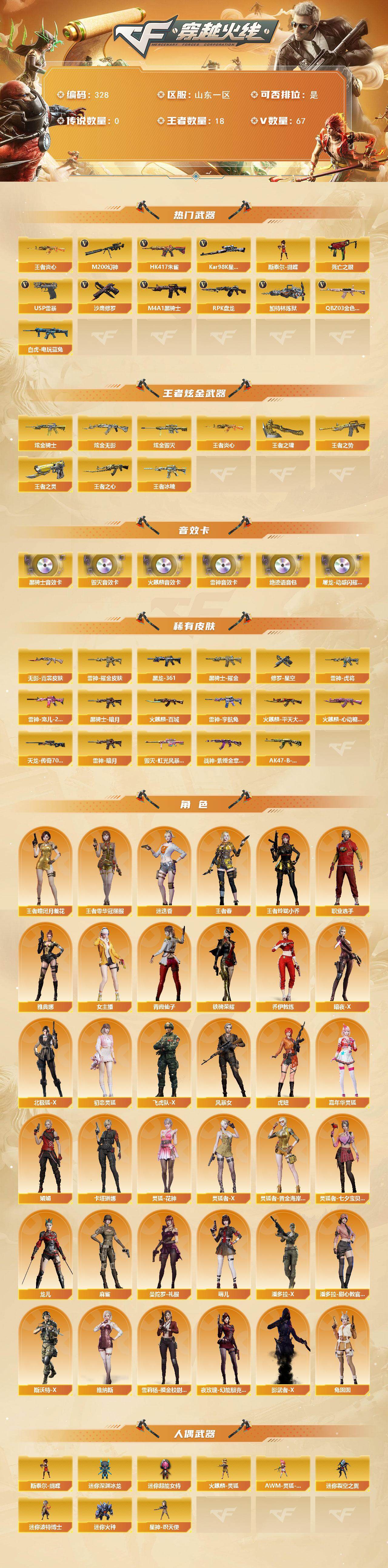 CFCMW421705穿越火线账号详情图2