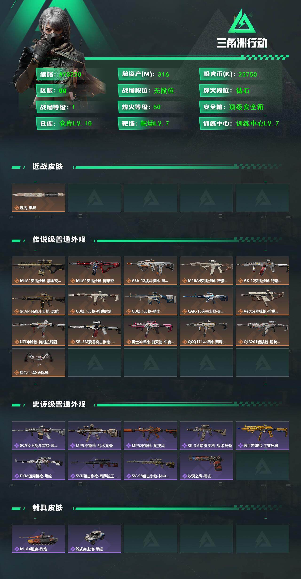 SJZCMW393817三角洲行动账号详情图3