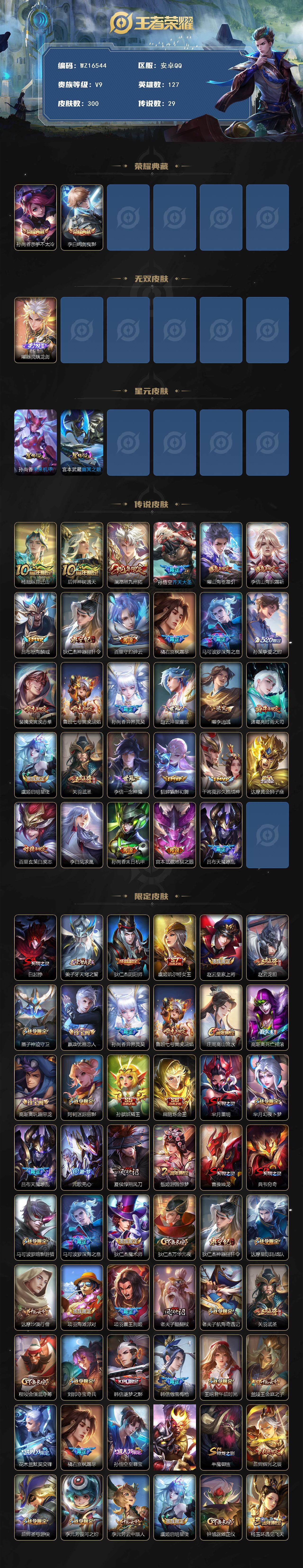 WZ03410068王者荣耀账号详情图2