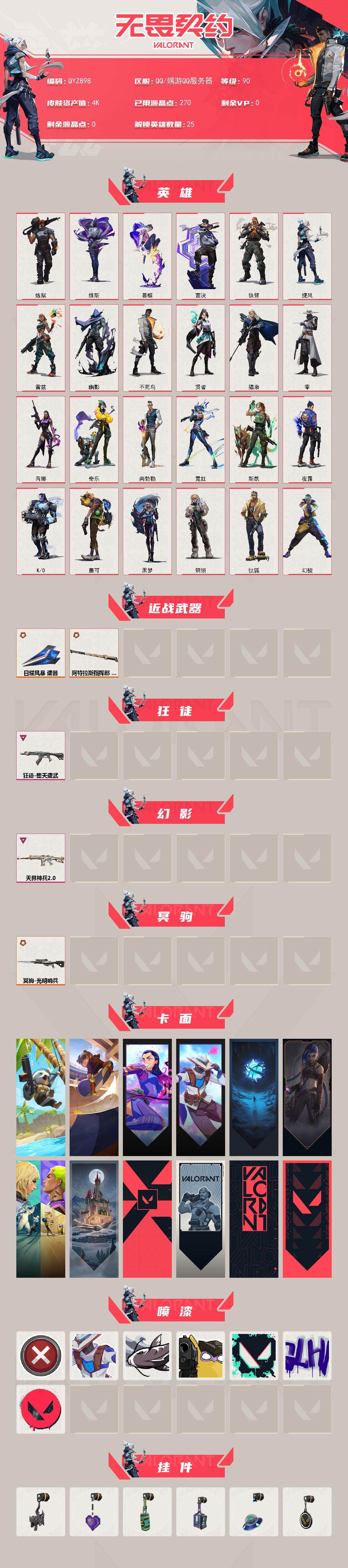 WWQEY329862无畏契约账号详情图2 WWQEY329862无畏契约账号详情图2