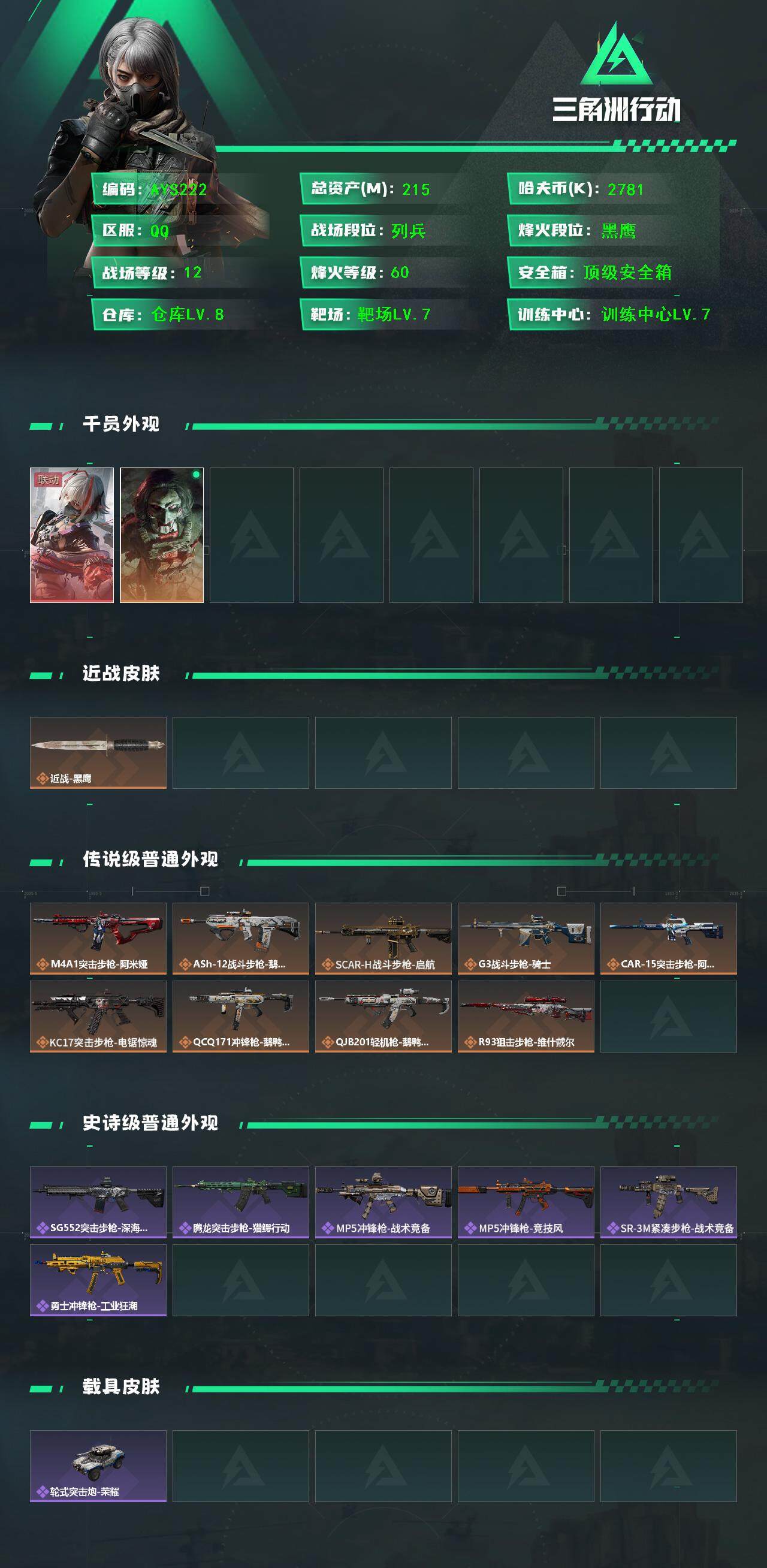 SJZCMW393814三角洲行动账号详情图3