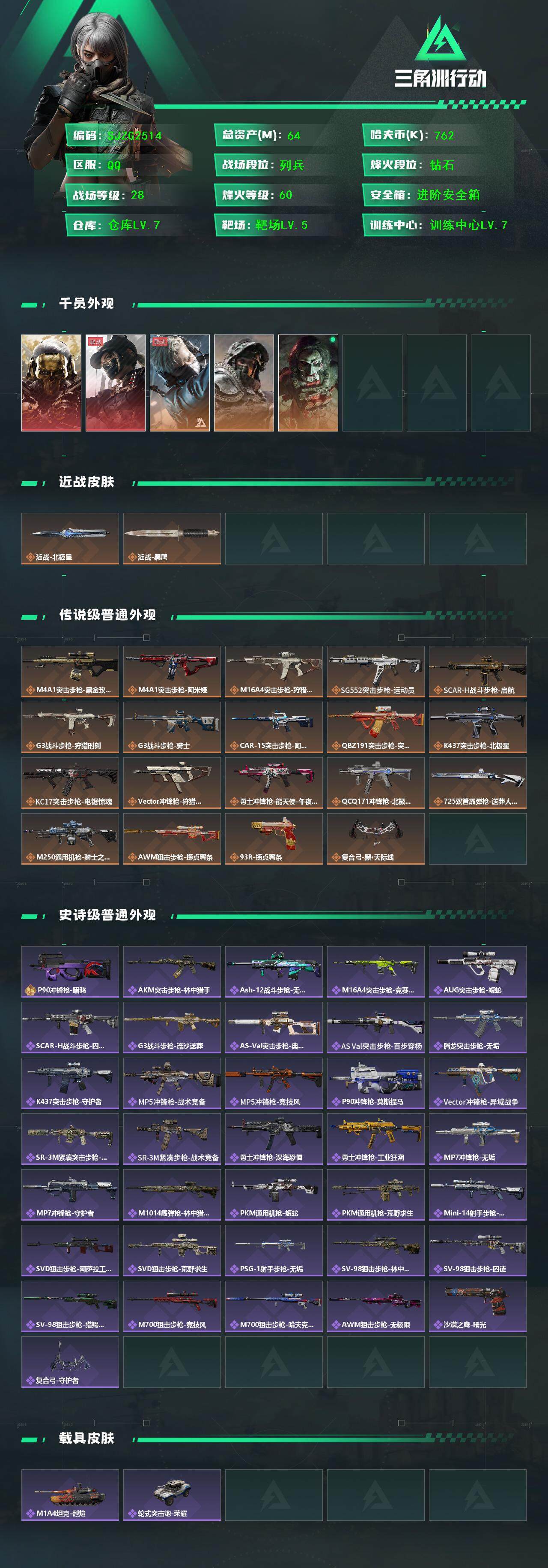 SJZCMW388942三角洲行动账号详情图2