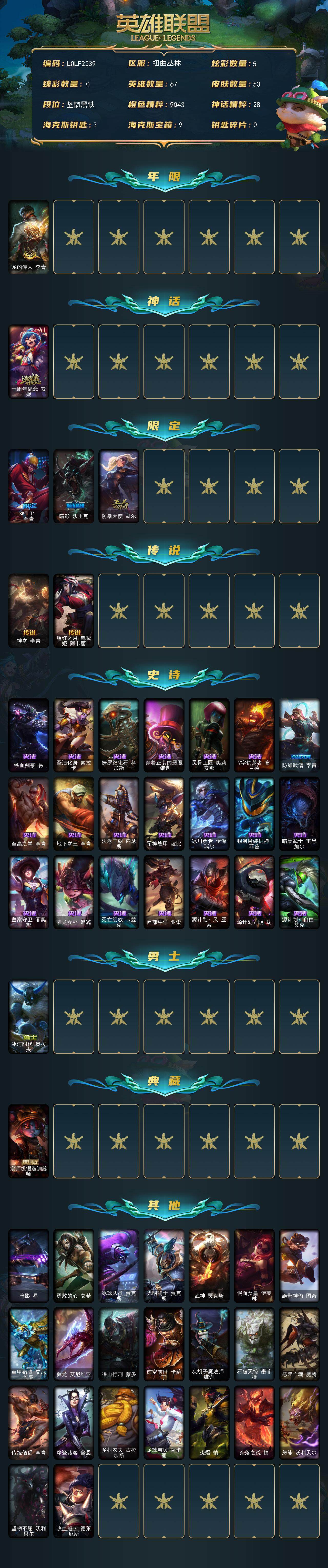 LOLEY321710英雄联盟账号详情图2