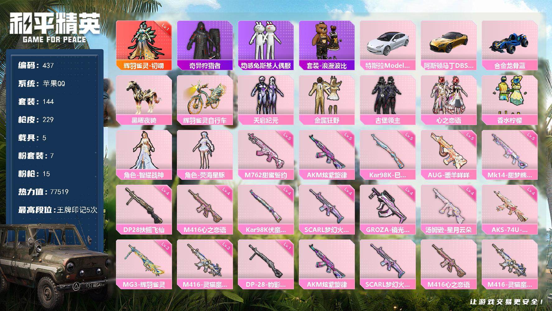 HPKG461569和平精英账号详情图15