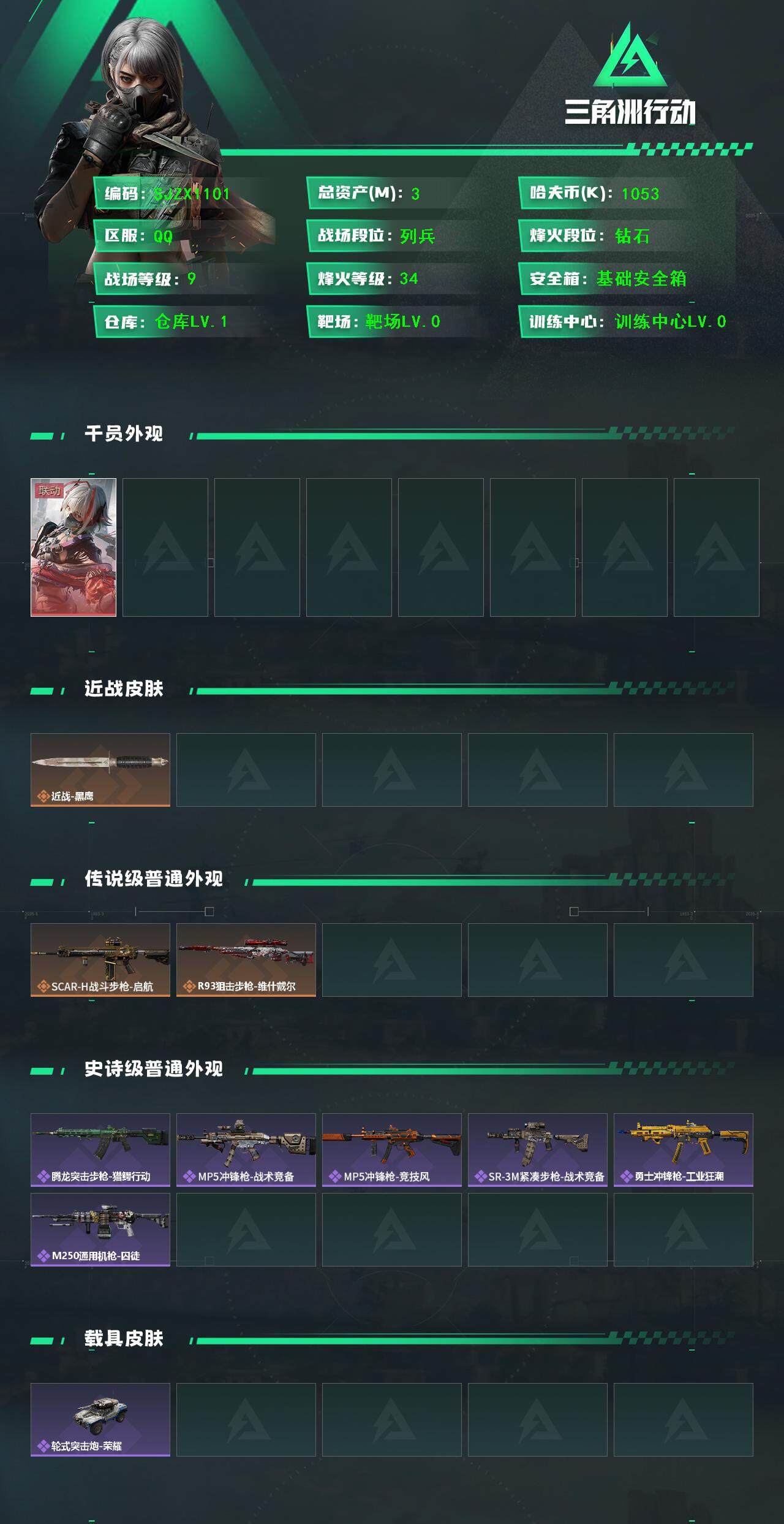 SJZEY389736三角洲行动账号详情图2