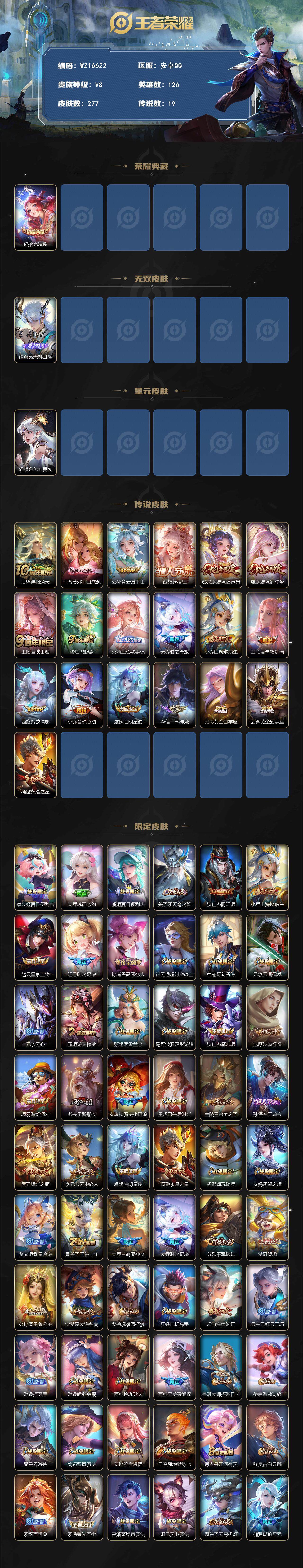 WZ03410115王者荣耀账号详情图2