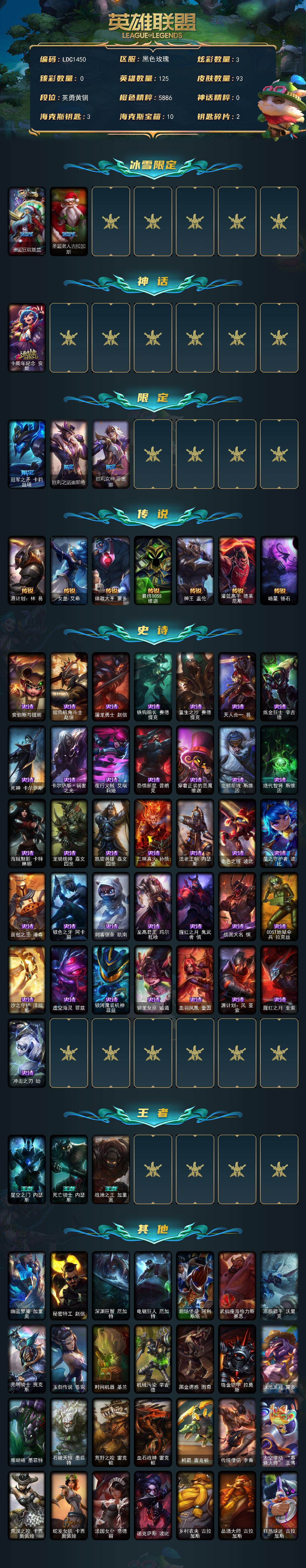 LOLCMW321728英雄联盟账号详情图2