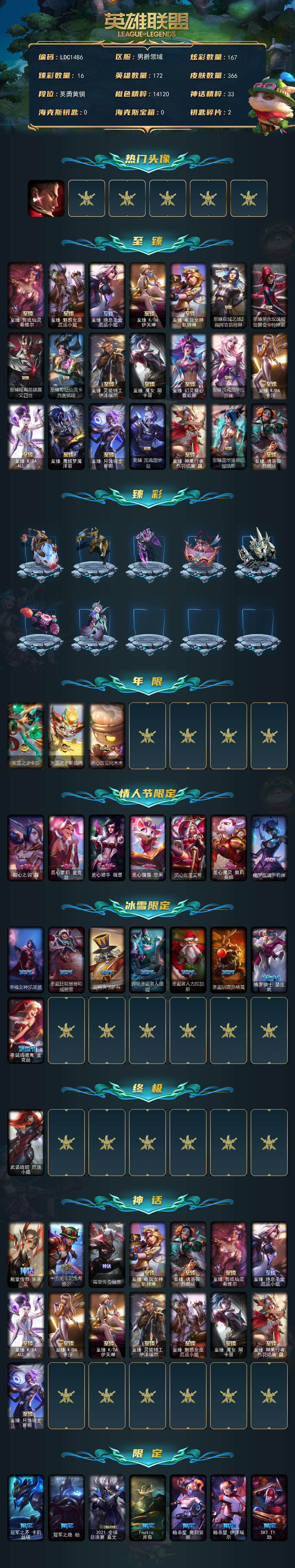 LOLEY321775英雄联盟账号详情图2