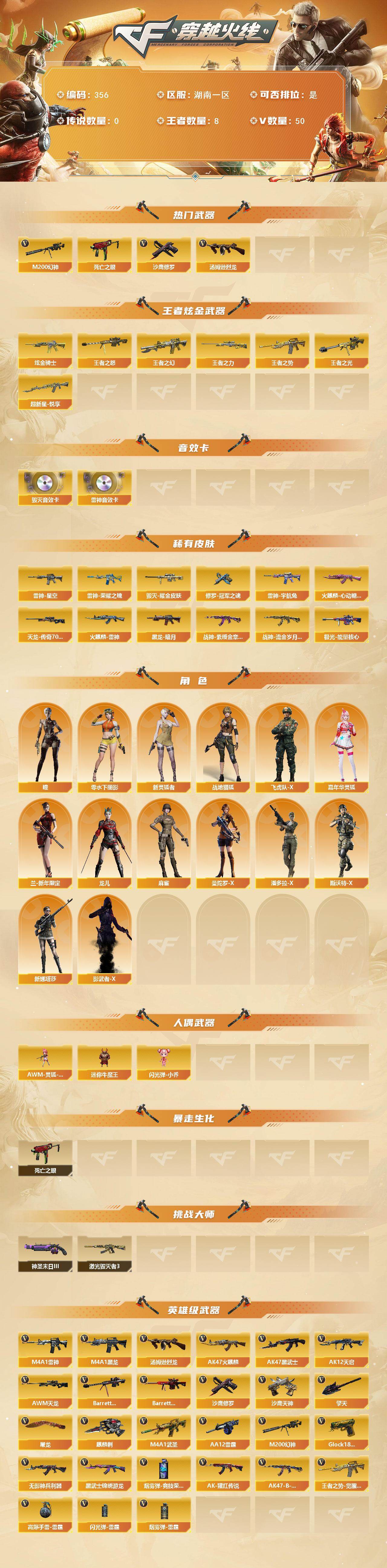 CFCMW421375穿越火线账号详情图2