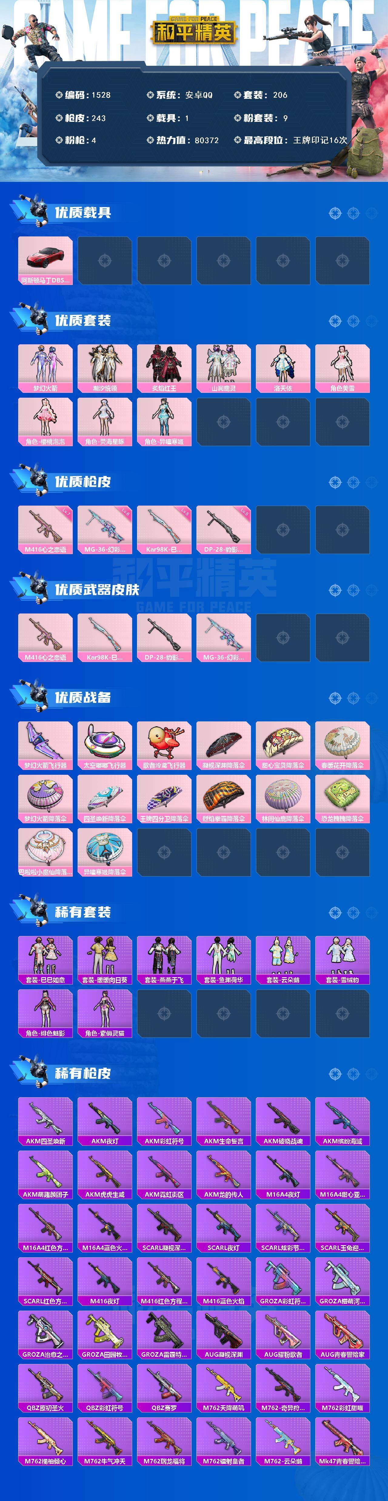 HPCMW3434268和平精英账号详情图2