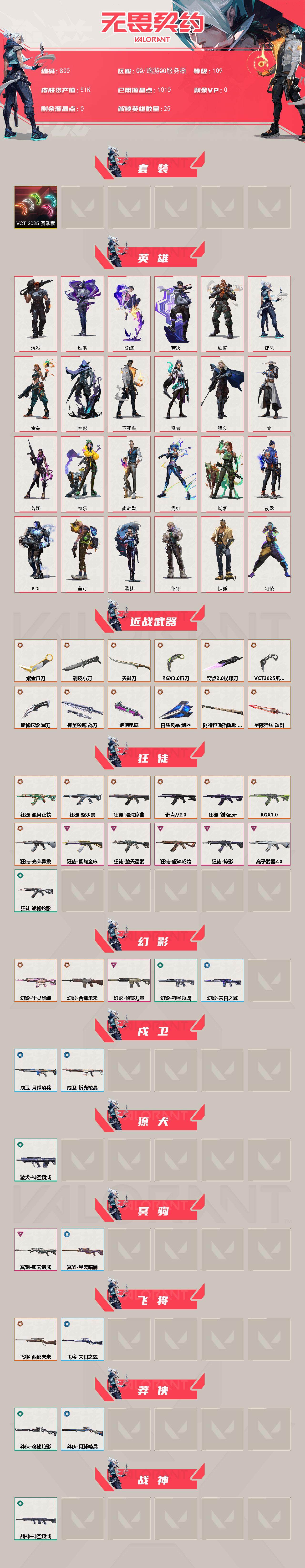 WWQXL329991无畏契约账号详情图2