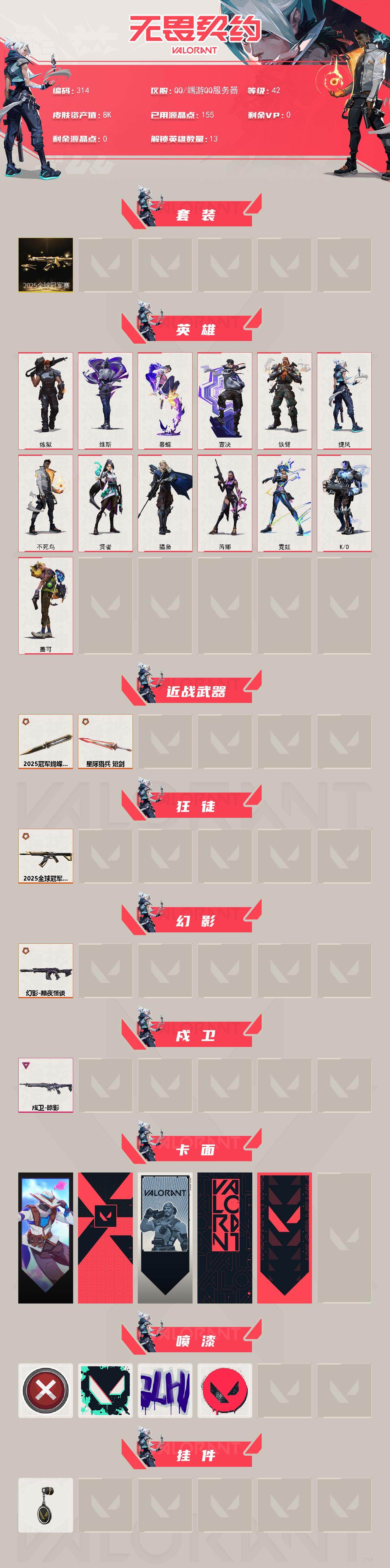 WWQFHW329993无畏契约账号详情图2