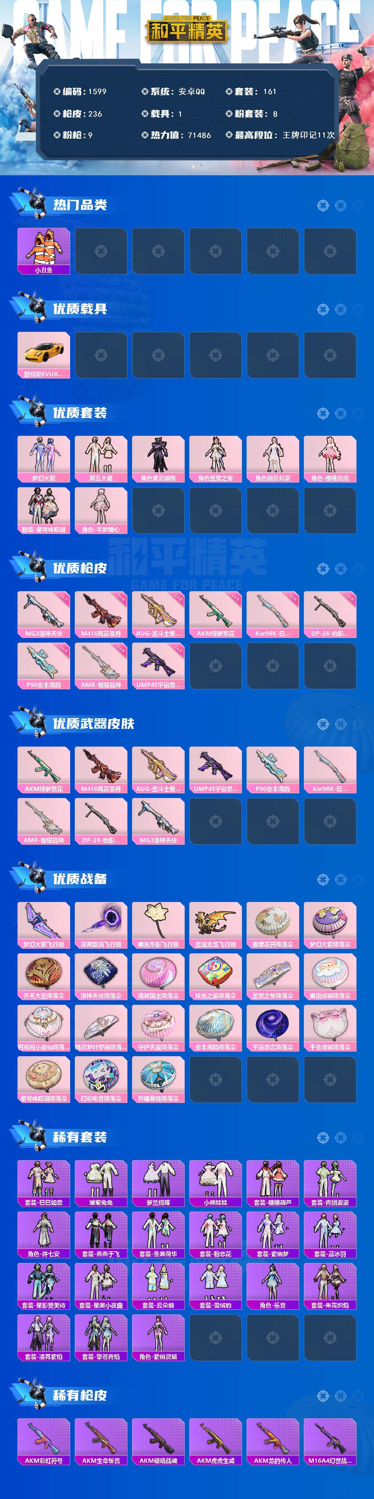 HPCMW3434370和平精英账号详情图2