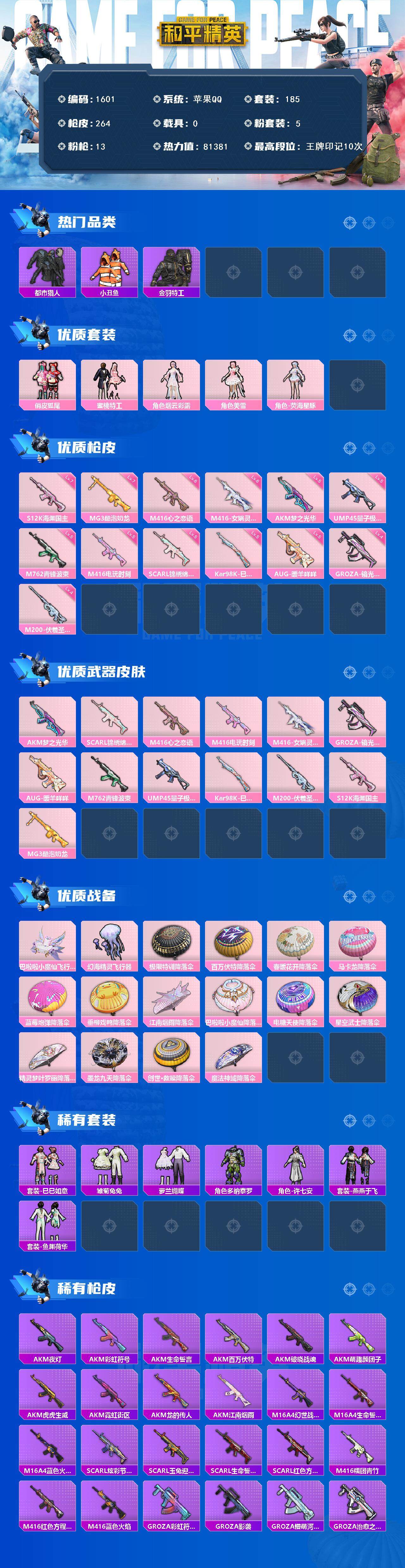 HPCMW3434441和平精英账号详情图2