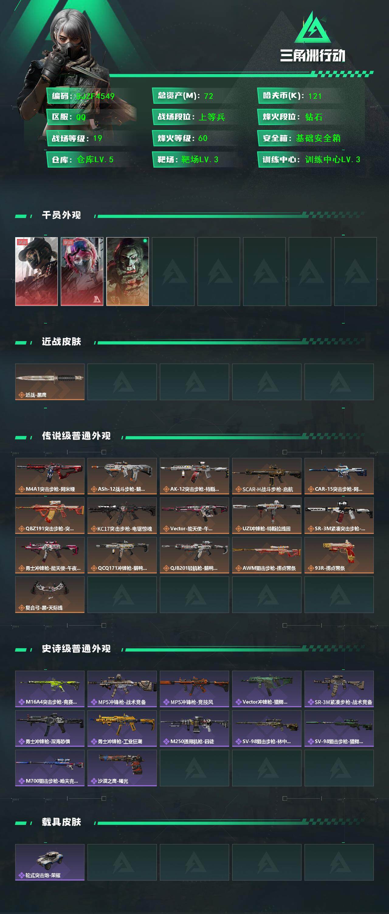 SJZEY390371三角洲行动账号详情图2