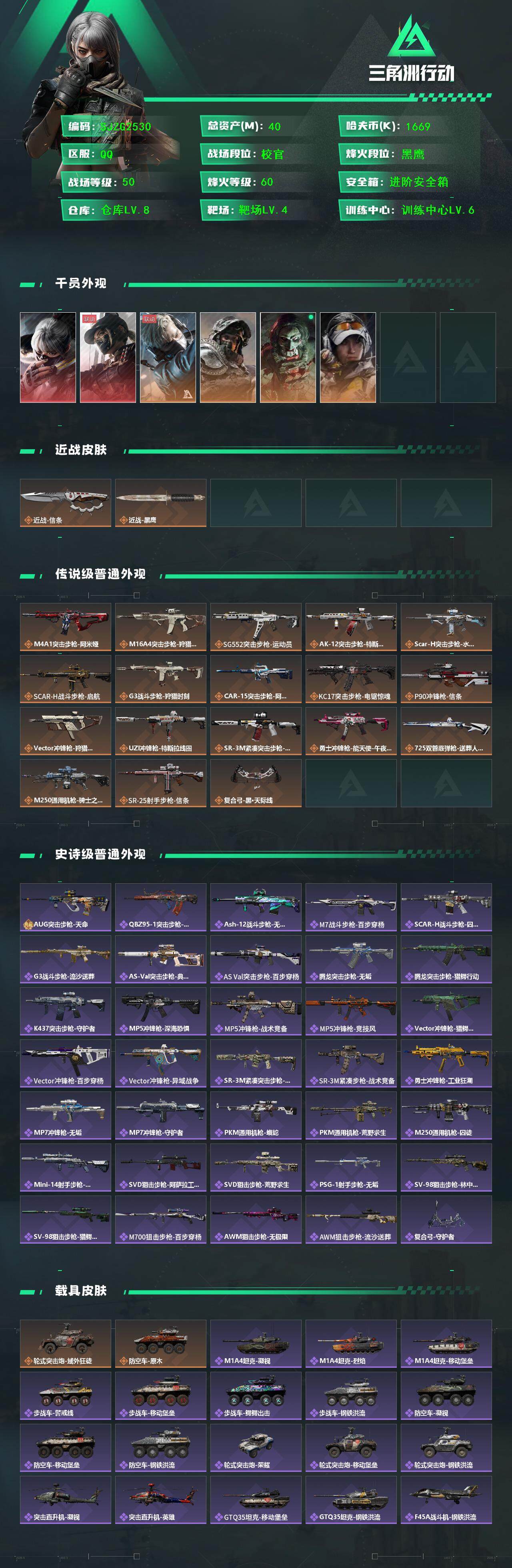 SJZCMW389442三角洲行动账号详情图2