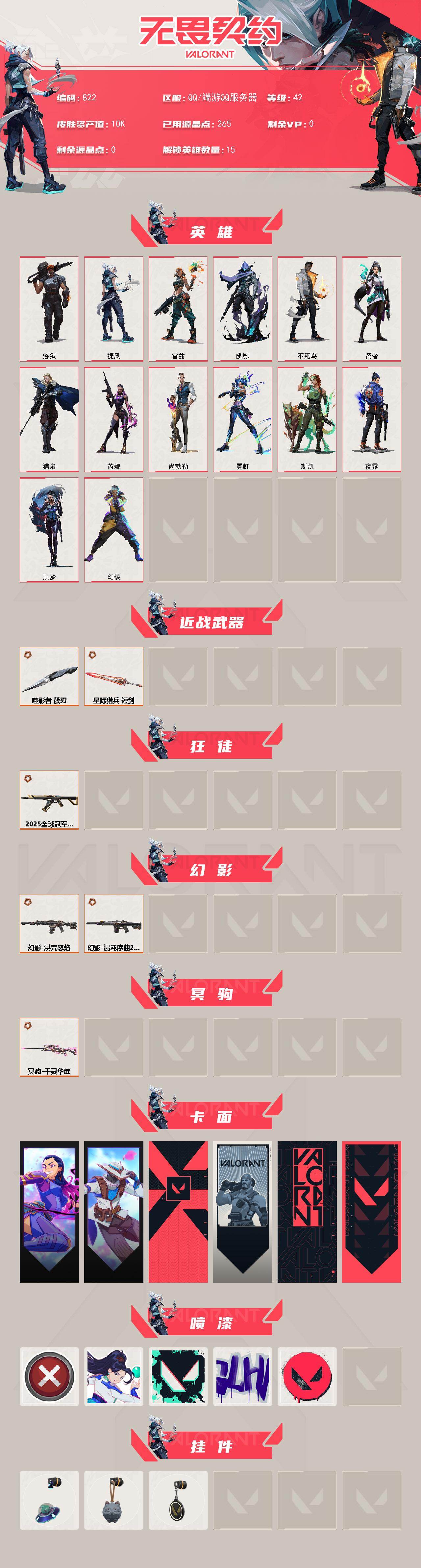 WWQXL329963无畏契约账号详情图2 WWQXL329963无畏契约账号详情图2