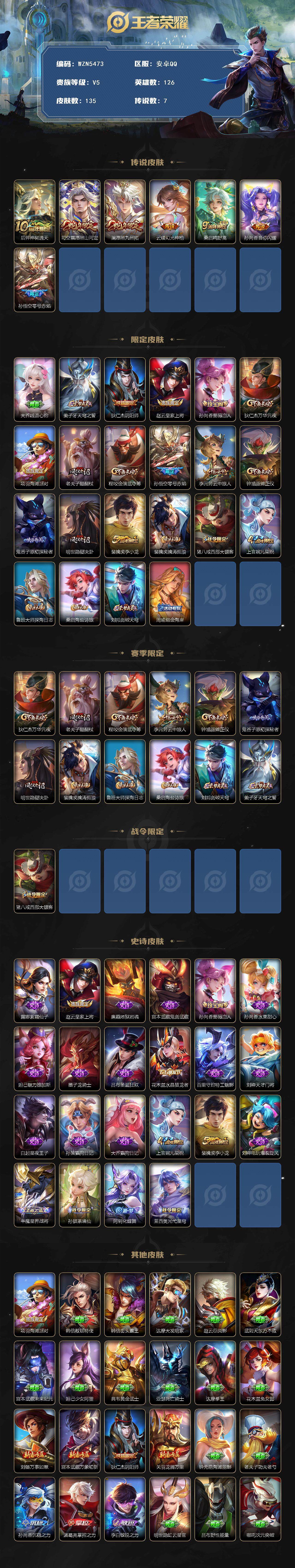 WZCMW3440223王者荣耀账号详情图2