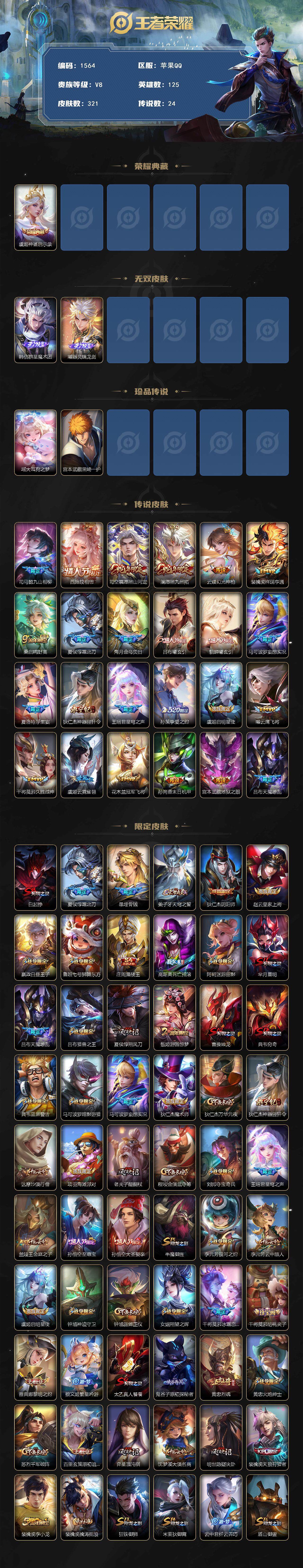 WZCMW3438416王者荣耀账号详情图2