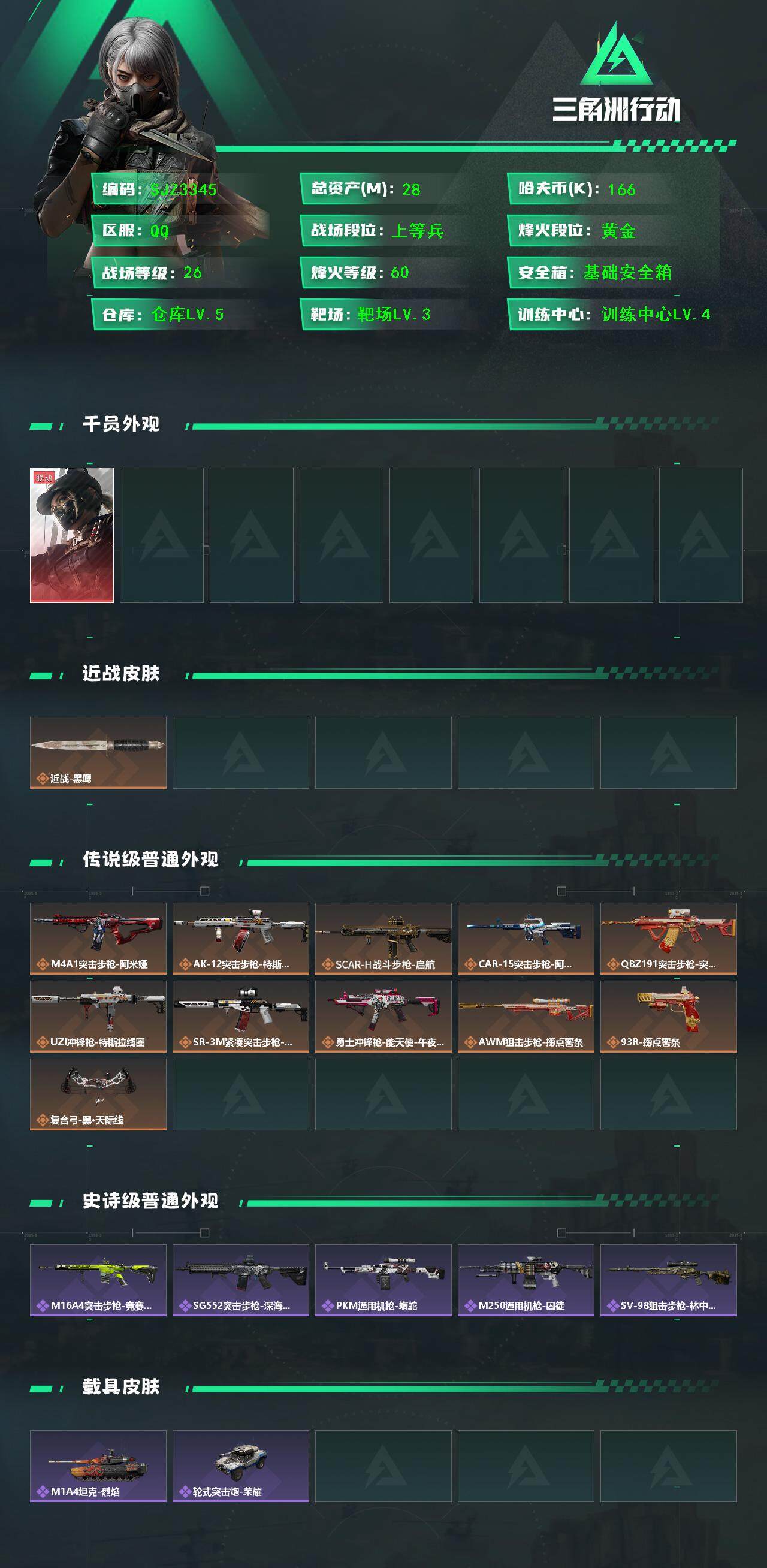 SJZQM390881三角洲行动账号详情图3 SJZQM390881三角洲行动账号详情图3