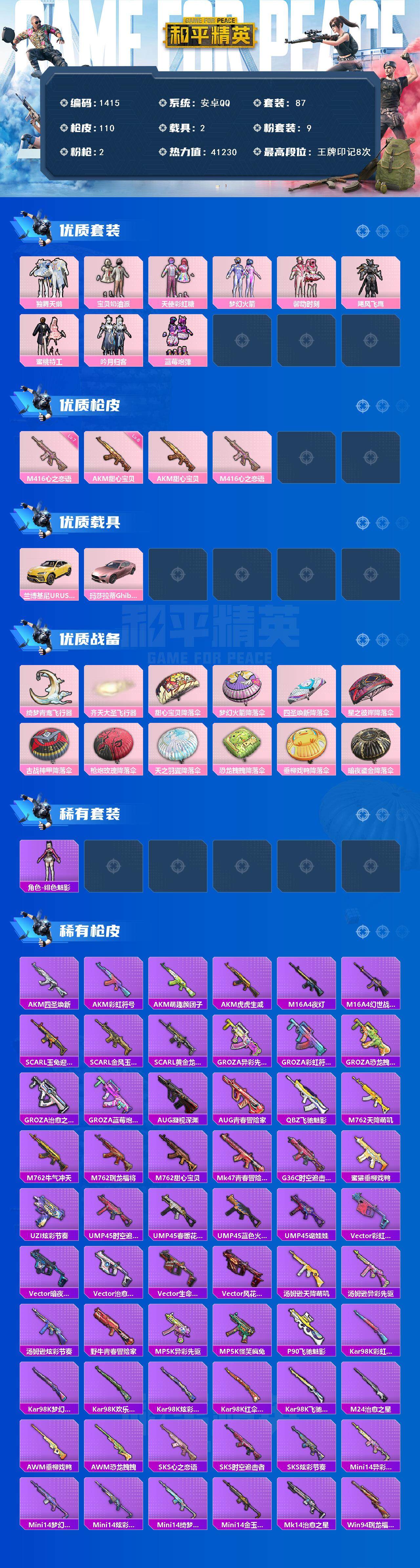 HPCMW3434547和平精英账号详情图2