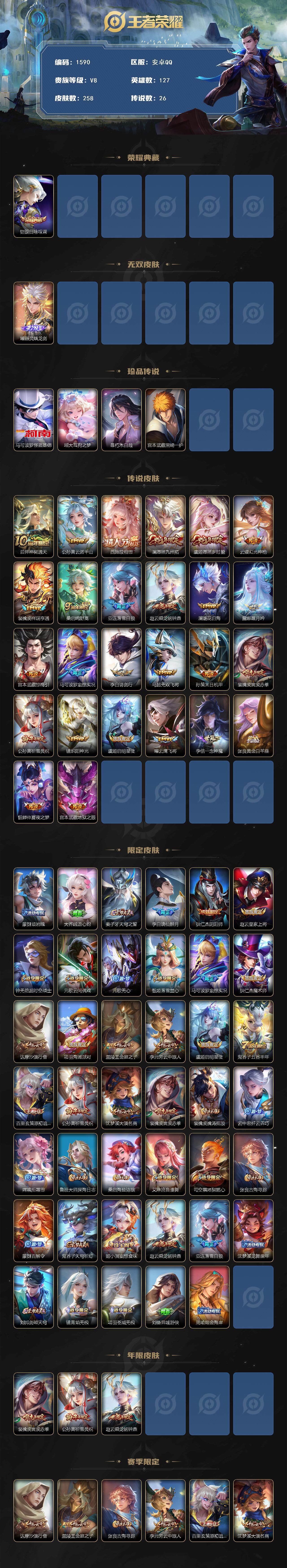 WZCMW3439472王者荣耀账号详情图2 WZCMW3439472王者荣耀账号详情图2