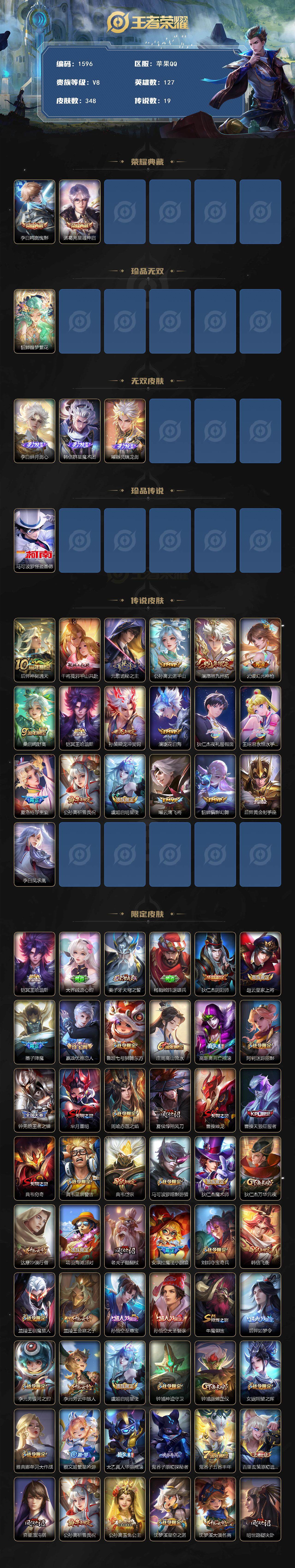 WZCMW3439475王者荣耀账号详情图2