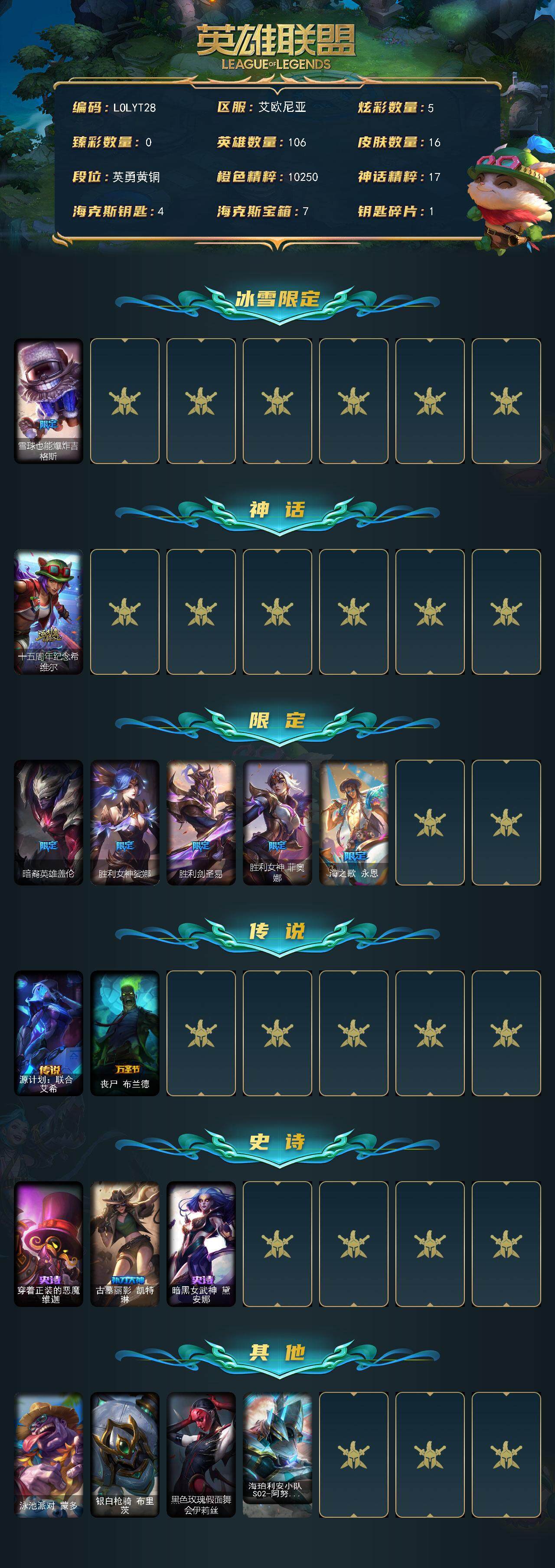 LOLEY322014英雄联盟账号详情图2