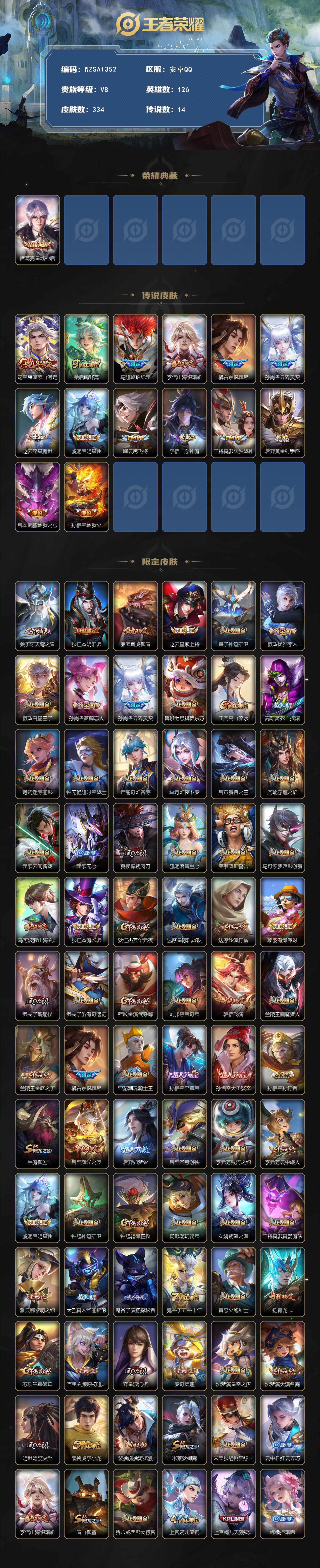 WZQM3441659王者荣耀账号详情图3